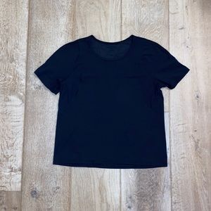 Black Lululemon Workout T-shirt